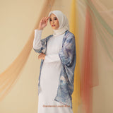 OUTER SCARF - THE GARDENIA SERIES LOYAL BLUE
