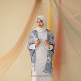 OUTER SCARF - THE GARDENIA SERIES LOYAL BLUE